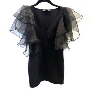Zara Black Party Dress NWT
